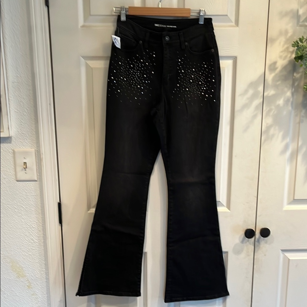 INC Denim High Rise Flare Jeans